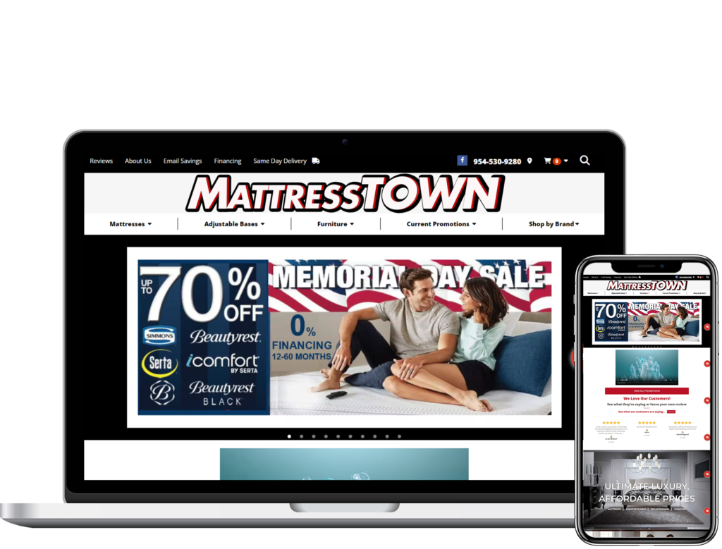 Mattress Town - Case Study mockup